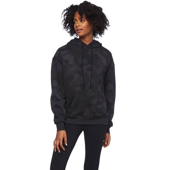 Lazy Pants black camo sweatshirt hoodie + sweat pant set. Sweatsuits Medium M - Picture 11 of 12